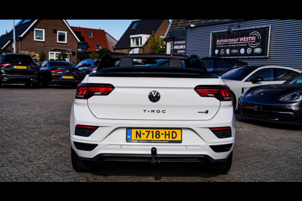 Volkswagen T-Roc Cabrio 1.5 TSI R-Line | Luxe Leder | Ruitjes leer | Trekhaak | Stoelverwarming | Facelift | Vlak R-line Stuur |