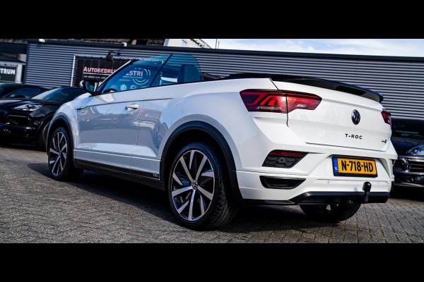 Volkswagen T-Roc Cabrio 1.5 TSI R-Line | Luxe Leder | Ruitjes leer | Trekhaak | Stoelverwarming | Facelift | Vlak R-line Stuur |