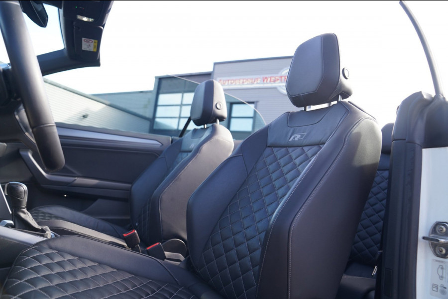 Volkswagen T-Roc Cabrio 1.5 TSI R-Line | Luxe Leder | Ruitjes leer | Trekhaak | Stoelverwarming | Facelift | Vlak R-line Stuur |