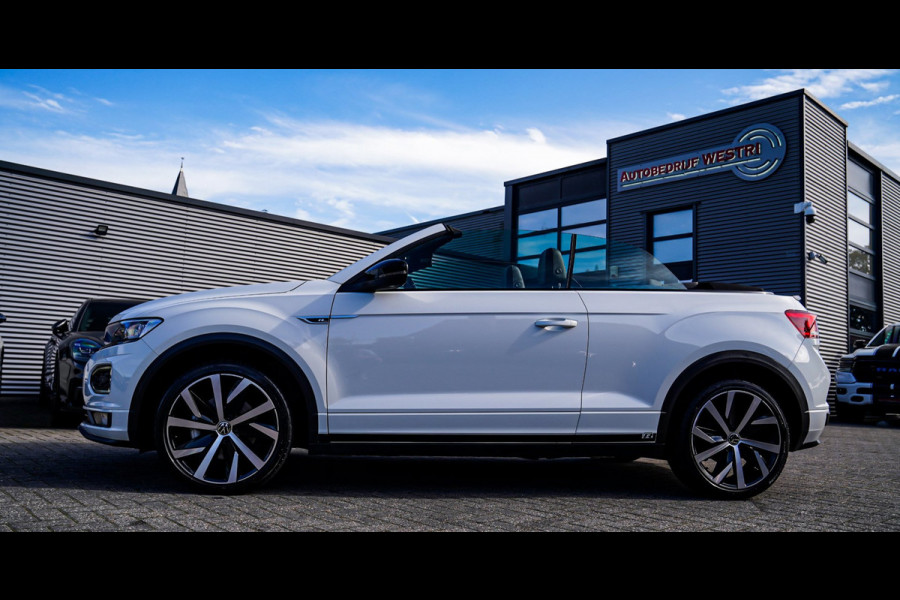 Volkswagen T-Roc Cabrio 1.5 TSI R-Line | Luxe Leder | Ruitjes leer | Trekhaak | Stoelverwarming | Facelift | Vlak R-line Stuur |