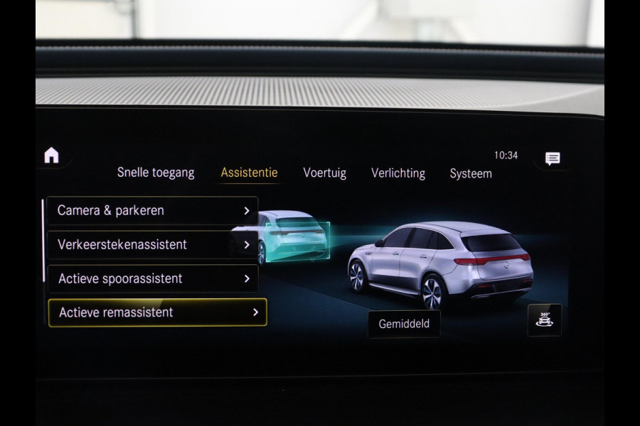 Mercedes-Benz EQC 400 4MATIC AMG Line 80 kWh | SOH 95.8% | Panoramadak | Trekhaak | Camera | Sfeerverlichting | Climate control | Half Leder | Stoelverwarming |