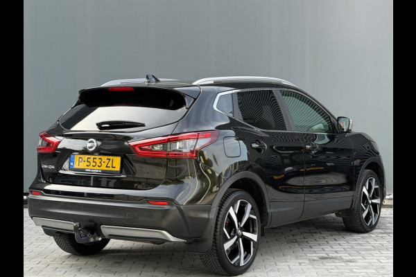 Nissan QASHQAI BWJ 2019 | 1.2T 116PK Tekna + | TREKHAAK | PANO DAK | LEER | CLIMA | 360 CAMERA | STOELVERW | 19'' LMV |