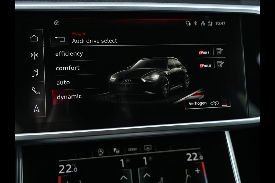 Audi A6 Avant RS 6 TFSI quattro | Achterasbesturing | VOSSEN Velgen | B&O | 360 Camera | Luchtvering | Memory Seat | Stoelverwarming V+A | Stuurverwarming | Ambiance Interieur | Trekhaak |
