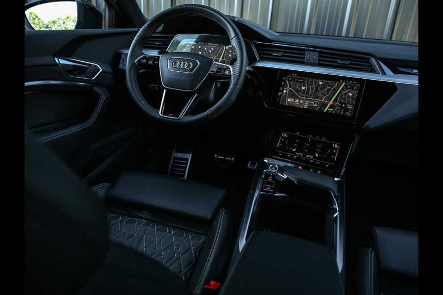 Audi Q8 e-tron Sportback 55 quattro S Edition 115 kWh 408pk | Panoramadak | 360 Camera | Luchtvering | Adaptive Cruise | Memory Seat | Stoel + Stuurverwarming | Keyless Entry | Elektr. Verst. Stuur |