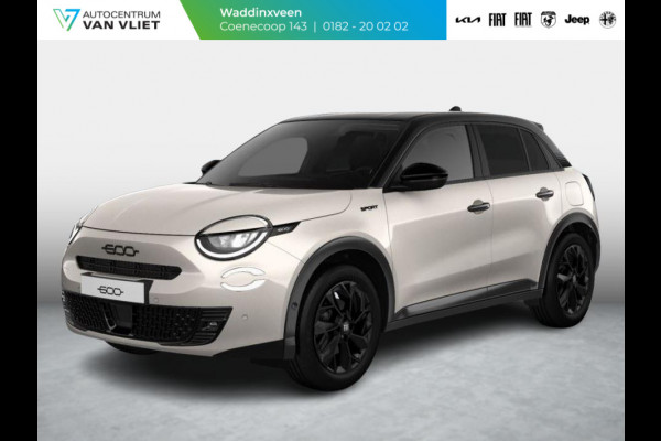 Fiat 600 1.2 Hybrid Sport | Clima | Camera | Adapt. Cruise | BSM | Navi | 18" | Winter Pack | Apple Carplay