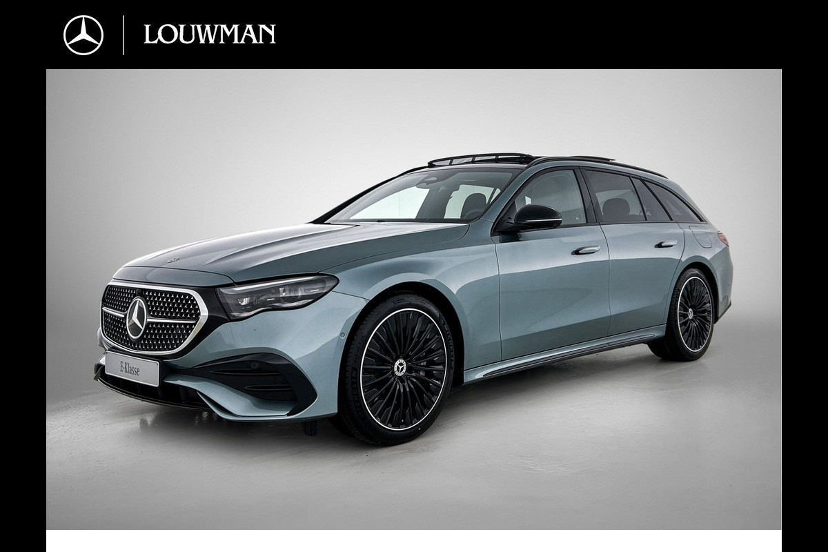 Mercedes-Benz E-Klasse Estate 300 e Business Solution AMG | Winterpakket | Nightpakket | Comfortpakket Plus | Trekhaak | Panoramaschuifdak | 360° camera | 20-inch multispaak AMG velgen |