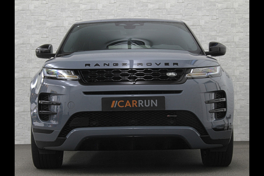Land Rover Range Rover Evoque 1.5 P300e AWD R-Dynamic | Panorama | Leder | Meridian-Sound | Black-Optic | Sfeerverlichting | Stoelverwarming | Stuurverwarming | Camera | Elek. Achterklep | Voorruit Verwarming | Elektrische Stoelen | Lane Assist |