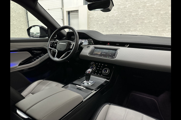 Land Rover Range Rover Evoque 1.5 P300e AWD R-Dynamic | Panorama | Leder | Meridian-Sound | Black-Optic | Sfeerverlichting | Stoelverwarming | Stuurverwarming | Camera | Elek. Achterklep | Voorruit Verwarming | Elektrische Stoelen | Lane Assist |