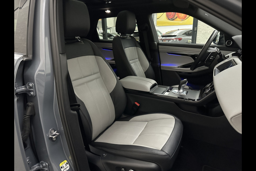 Land Rover Range Rover Evoque 1.5 P300e AWD R-Dynamic | Panorama | Leder | Meridian-Sound | Black-Optic | Sfeerverlichting | Stoelverwarming | Stuurverwarming | Camera | Elek. Achterklep | Voorruit Verwarming | Elektrische Stoelen | Lane Assist |