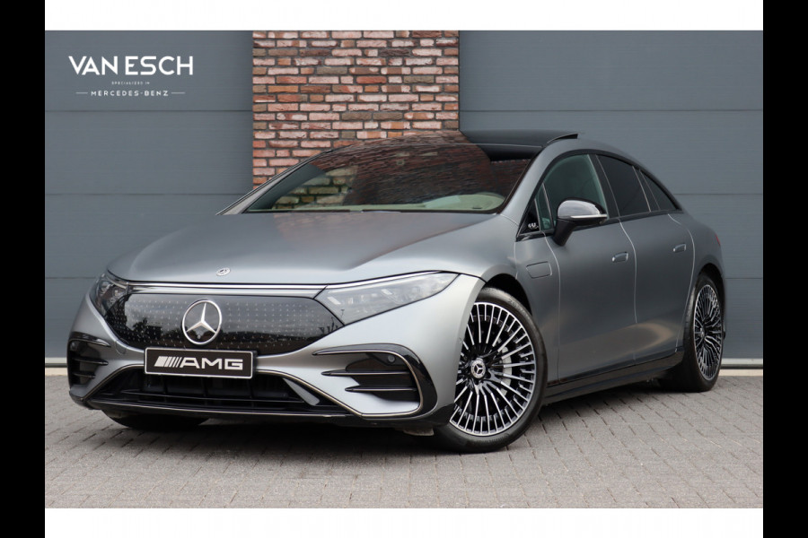 Mercedes-Benz EQS 580 4MATIC AMG Line 108 kWh | Luchtvering | Hyperscreen | Achterasbesturing | Distronic+ | Stoelventilatie | Massage | HUD | Verwarmd Stuurwiel | Digital Light |