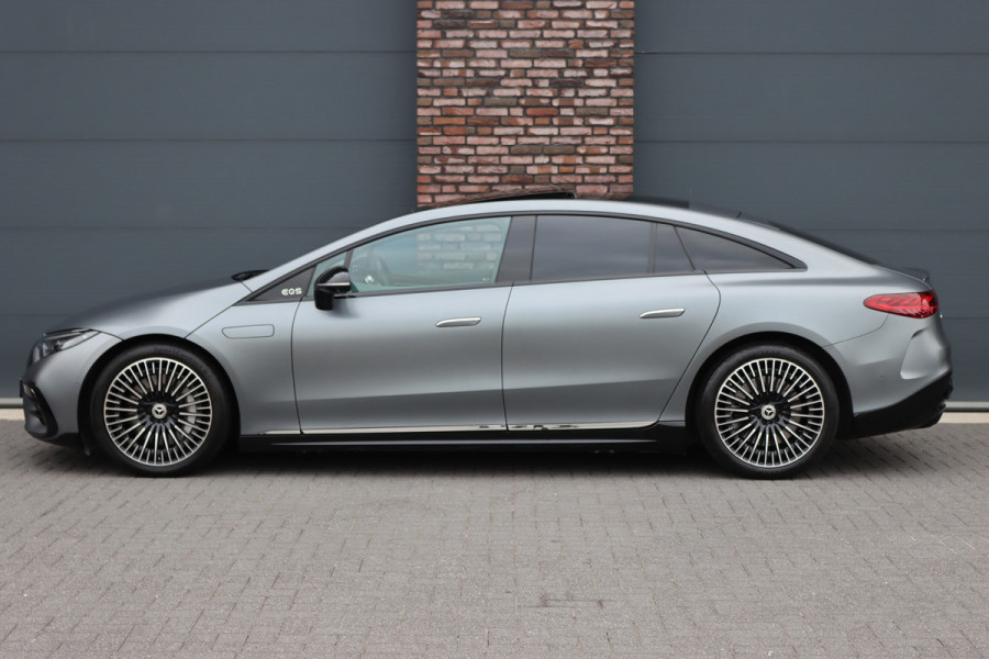 Mercedes-Benz EQS 580 4MATIC AMG Line 108 kWh | Luchtvering | Hyperscreen | Achterasbesturing | Distronic+ | Stoelventilatie | Massage | HUD | Verwarmd Stuurwiel | Digital Light |