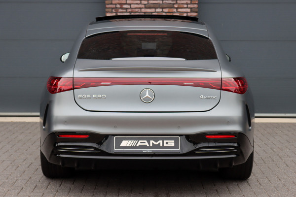Mercedes-Benz EQS 580 4MATIC AMG Line 108 kWh | Luchtvering | Hyperscreen | Achterasbesturing | Distronic+ | Stoelventilatie | Massage | HUD | Verwarmd Stuurwiel | Digital Light |