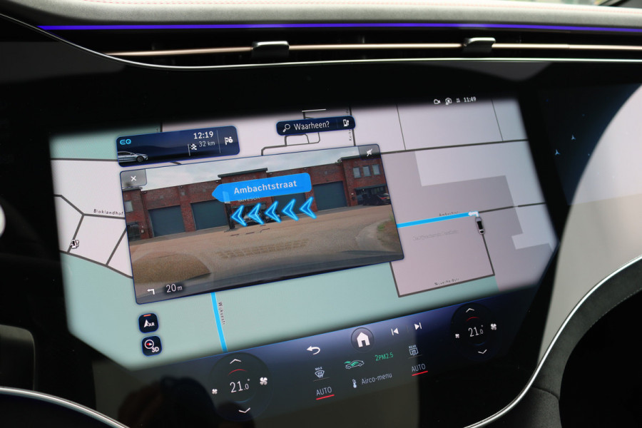 Mercedes-Benz EQS 580 4MATIC AMG Line 108 kWh | Luchtvering | Hyperscreen | Achterasbesturing | Distronic+ | Stoelventilatie | Massage | HUD | Verwarmd Stuurwiel | Digital Light |