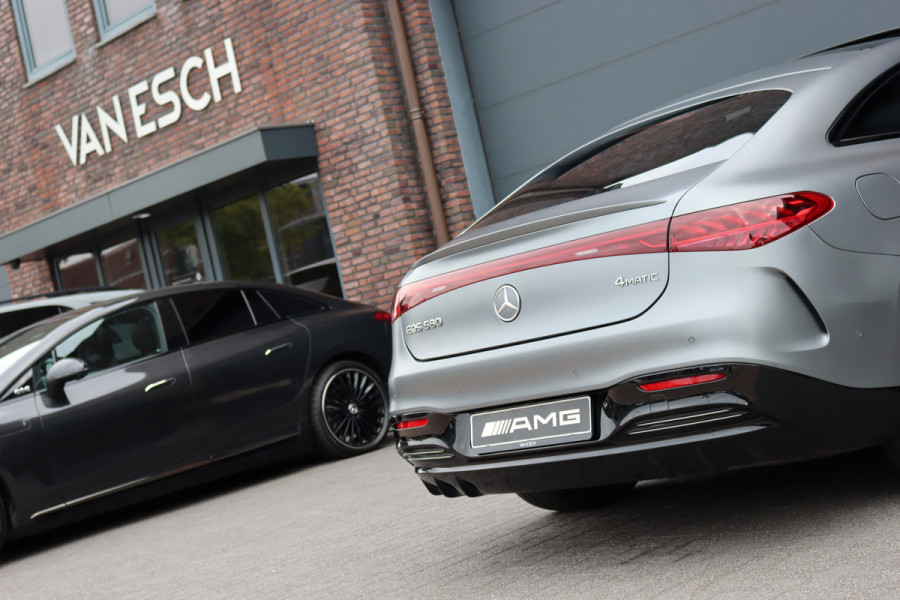 Mercedes-Benz EQS 580 4MATIC AMG Line 108 kWh | Luchtvering | Hyperscreen | Achterasbesturing | Distronic+ | Stoelventilatie | Massage | HUD | Verwarmd Stuurwiel | Digital Light |