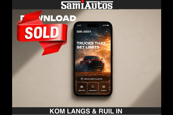 Dodge Ram Limited H.O 540HP 706Nm | € 84.950 excl | De Meest Luxe en Volle Pick-Up in zijn Klasse | LUCHTVERING | HUD | Massage + Full Opt Comfortabele Dubbele Cabine met Royale 5 Zitplaatsen | BPM vrij | Nu Leverbaar uit Voorraad | Voorraad Nr 2300 - 7689 | De specialist in Amerikaanse pick‑ups in Nederland en Europa.