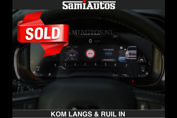 Dodge Ram Limited H.O 540HP 706Nm | € 84.950 excl | De Meest Luxe en Volle Pick-Up in zijn Klasse | LUCHTVERING | HUD | Massage + Full Opt Comfortabele Dubbele Cabine met Royale 5 Zitplaatsen | BPM vrij | Nu Leverbaar uit Voorraad | Voorraad Nr 2300 - 7689 | De specialist in Amerikaanse pick‑ups in Nederland en Europa.