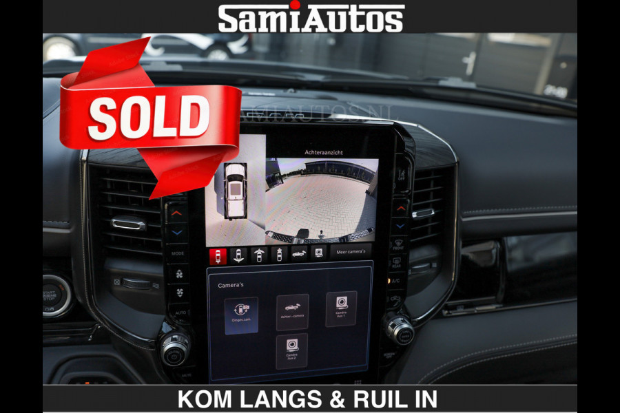 Dodge Ram Limited H.O 540HP 706Nm | € 84.950 excl | De Meest Luxe en Volle Pick-Up in zijn Klasse | LUCHTVERING | HUD | Massage + Full Opt Comfortabele Dubbele Cabine met Royale 5 Zitplaatsen | BPM vrij | Nu Leverbaar uit Voorraad | Voorraad Nr 2300 - 7689 | De specialist in Amerikaanse pick‑ups in Nederland en Europa.