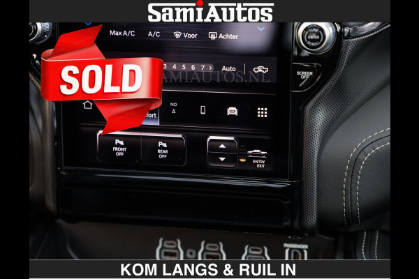 Dodge Ram Limited H.O 540HP 706Nm | € 84.950 excl | De Meest Luxe en Volle Pick-Up in zijn Klasse | LUCHTVERING | HUD | Massage + Full Opt Comfortabele Dubbele Cabine met Royale 5 Zitplaatsen | BPM vrij | Nu Leverbaar uit Voorraad | Voorraad Nr 2300 - 7689 | De specialist in Amerikaanse pick‑ups in Nederland en Europa.