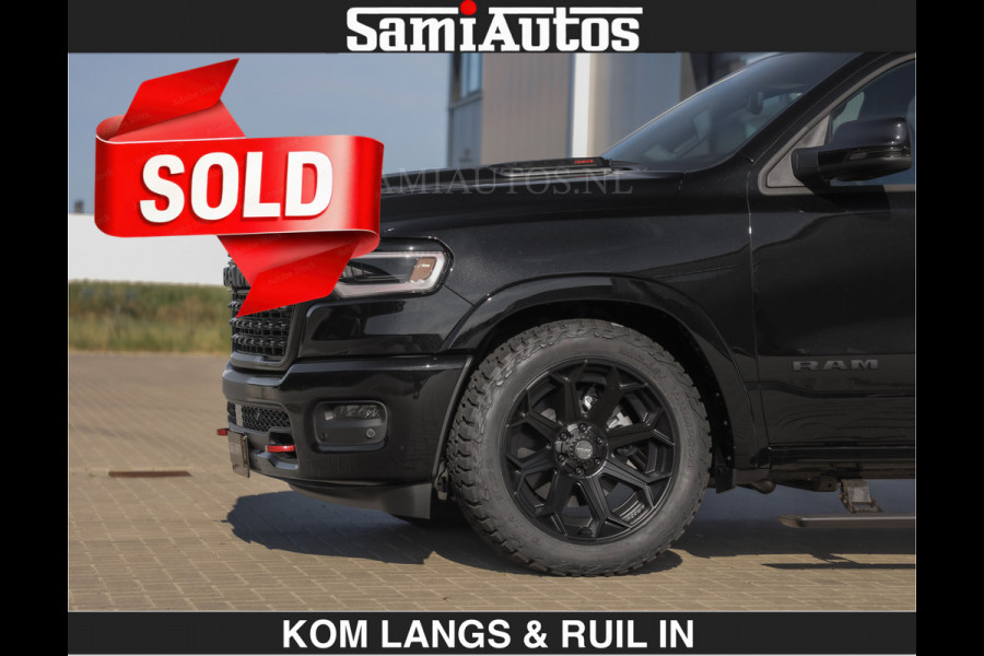 Dodge Ram Limited H.O 540HP 706Nm | € 84.950 excl | De Meest Luxe en Volle Pick-Up in zijn Klasse | LUCHTVERING | HUD | Massage + Full Opt Comfortabele Dubbele Cabine met Royale 5 Zitplaatsen | BPM vrij | Nu Leverbaar uit Voorraad | Voorraad Nr 2300 - 7689 | De specialist in Amerikaanse pick‑ups in Nederland en Europa.