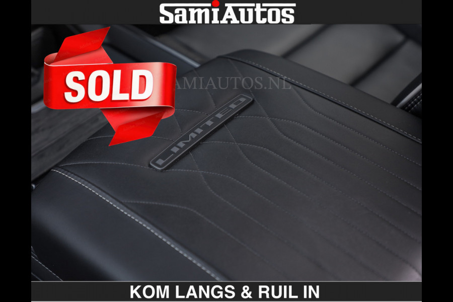 Dodge Ram Limited H.O 540HP 706Nm | € 84.950 excl | De Meest Luxe en Volle Pick-Up in zijn Klasse | LUCHTVERING | HUD | Massage + Full Opt Comfortabele Dubbele Cabine met Royale 5 Zitplaatsen | BPM vrij | Nu Leverbaar uit Voorraad | Voorraad Nr 2300 - 7689 | De specialist in Amerikaanse pick‑ups in Nederland en Europa.