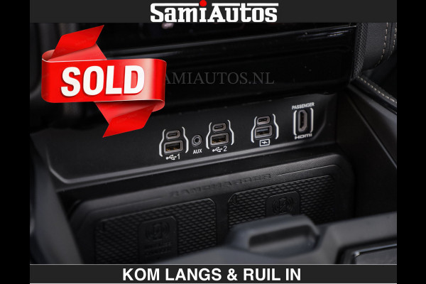 Dodge Ram Limited H.O 540HP 706Nm | € 84.950 excl | De Meest Luxe en Volle Pick-Up in zijn Klasse | LUCHTVERING | HUD | Massage + Full Opt Comfortabele Dubbele Cabine met Royale 5 Zitplaatsen | BPM vrij | Nu Leverbaar uit Voorraad | Voorraad Nr 2300 - 7689 | De specialist in Amerikaanse pick‑ups in Nederland en Europa.