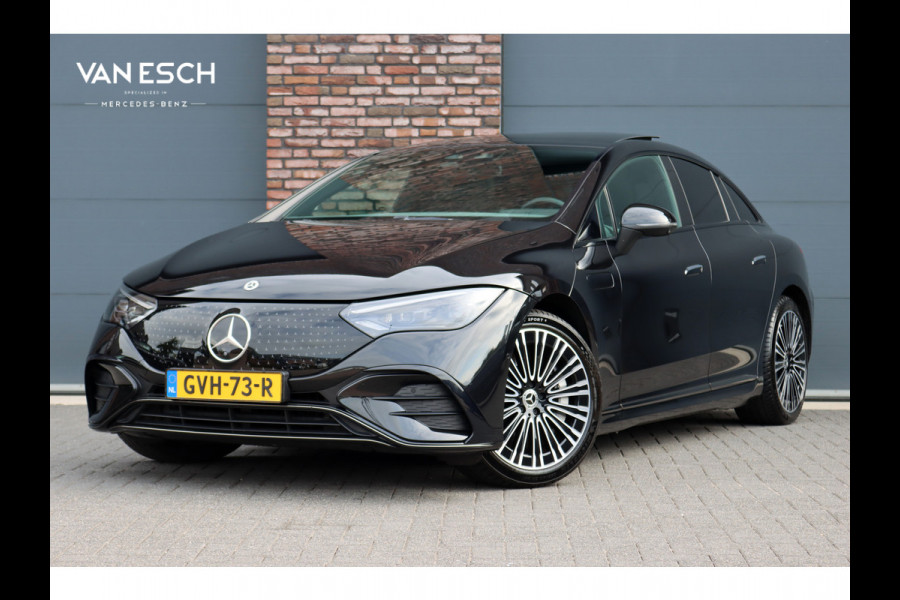 Mercedes-Benz EQE 300 AMG Line 89 kWh | Luchtvering | Distronic+ | Panoramadak | Leder | Burmester | Digital Light | Verwarmd Stuurwiel | Surround Camera | Keyless Go |