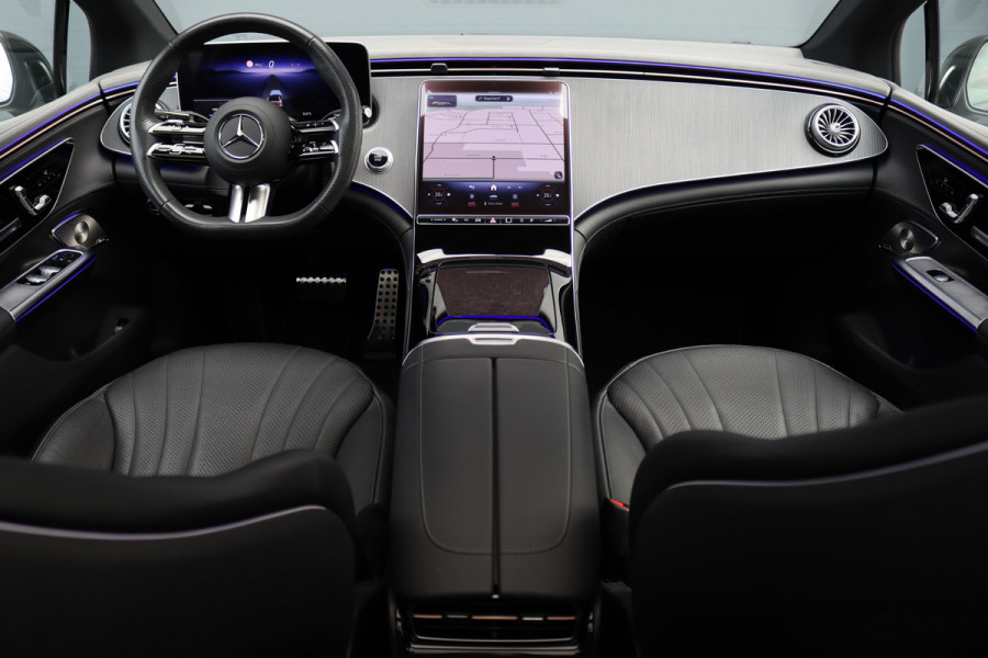 Mercedes-Benz EQE 300 AMG Line 89 kWh | Luchtvering | Distronic+ | Panoramadak | Leder | Burmester | Digital Light | Verwarmd Stuurwiel | Surround Camera | Keyless Go |