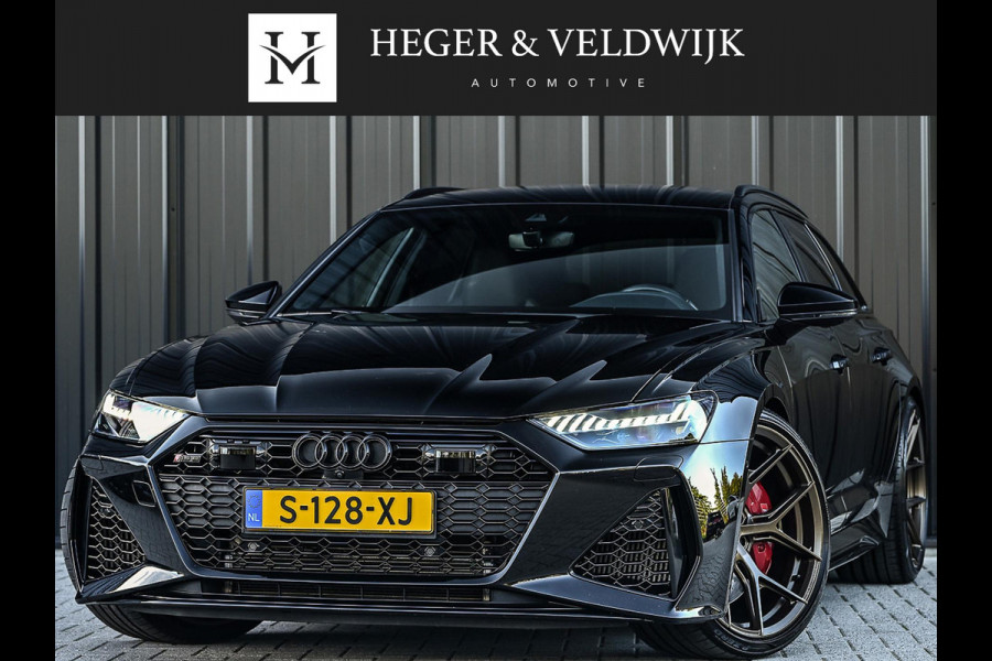 Audi A6 Avant RS 6 TFSI quattro | Achterasbesturing | VOSSEN Velgen | B&O | 360 Camera | Luchtvering | Memory Seat | Stoelverwarming V+A | Stuurverwarming | Ambiance Interieur | Trekhaak |