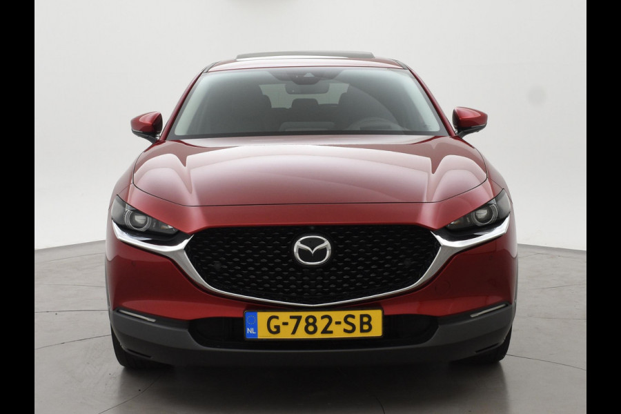 Mazda CX-30 2.0 e-SkyActiv-X M HYBRID LUXURY + TREKHAAK | BOSE | ADAPTIVE CRUISE | 360 CAMERA | SCHUIFDAK