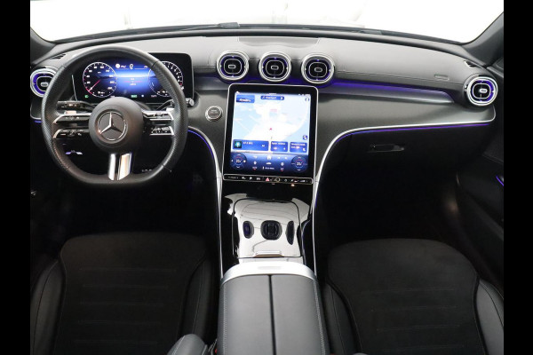 Mercedes-Benz C-Klasse 300e AMG-Line | SOH 97.7 | Leder/alcantara | Adaptive cruise | Memory | 360 camera | Sfeerverlichting | Burnmester | Stoelverwarming | Full LED |