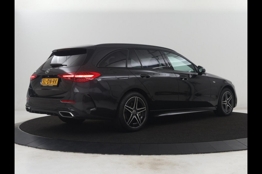 Mercedes-Benz C-Klasse 300e AMG-Line | SOH 97.7 | Leder/alcantara | Adaptive cruise | Memory | 360 camera | Sfeerverlichting | Burnmester | Stoelverwarming | Full LED |