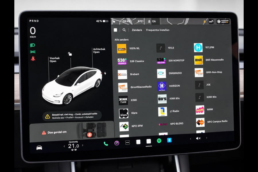 Tesla Model 3 Standard RWD Plus 60 kWh Autopilot Airco Leder Panoramadak PDC VA Camera 19" Sport Wheels