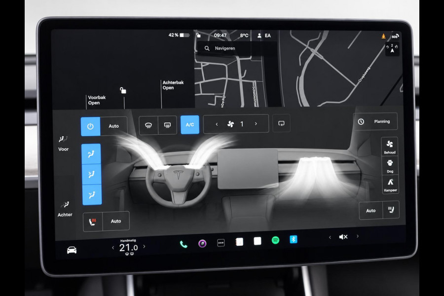 Tesla Model 3 Standard RWD Plus 60 kWh Autopilot Airco Leder Panoramadak PDC VA Camera 19" Sport Wheels