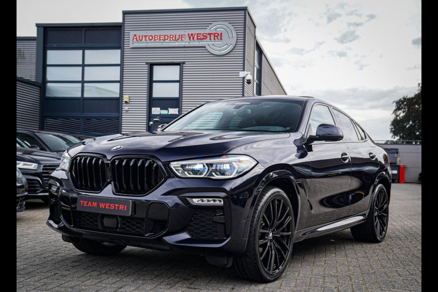 BMW X6 XDrive40i High Executive | Panorama | 360cam | Carbon | Adaptieve cruise control | Kristallen pook | 22 inch | Dealer onder