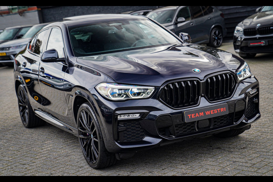 BMW X6 XDrive40i High Executive | Panorama | 360cam | Carbon | Adaptieve cruise control | Kristallen pook | 22 inch | Dealer onder