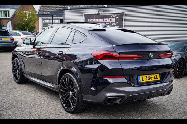 BMW X6 XDrive40i High Executive | Panorama | 360cam | Carbon | Adaptieve cruise control | Kristallen pook | 22 inch | Dealer onder
