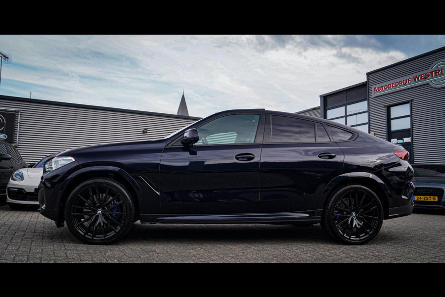 BMW X6 XDrive40i High Executive | Panorama | 360cam | Carbon | Adaptieve cruise control | Kristallen pook | 22 inch | Dealer onder