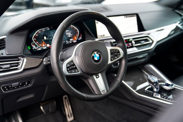 BMW X6 XDrive40i High Executive | Panorama | 360cam | Carbon | Adaptieve cruise control | Kristallen pook | 22 inch | Dealer onder