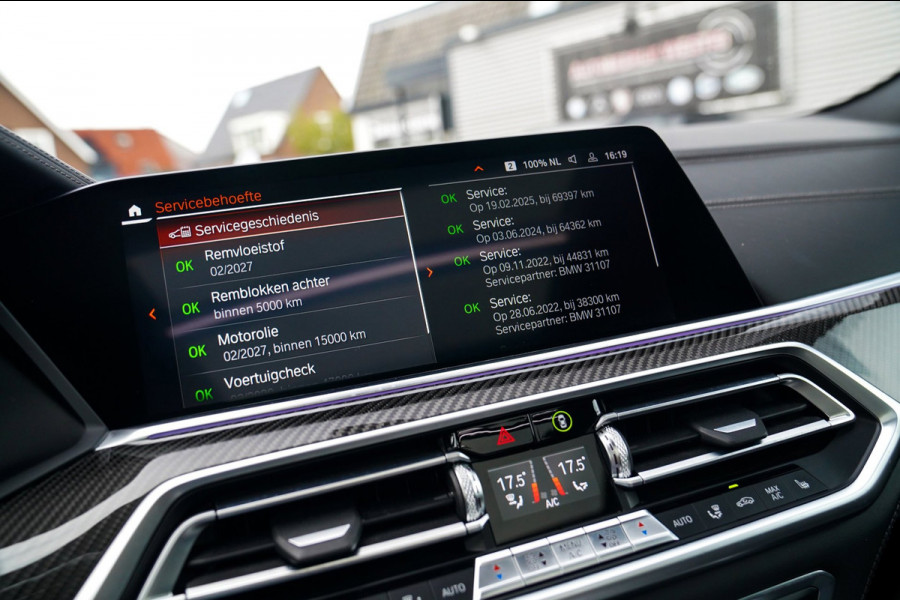BMW X6 XDrive40i High Executive | Panorama | 360cam | Carbon | Adaptieve cruise control | Kristallen pook | 22 inch | Dealer onder