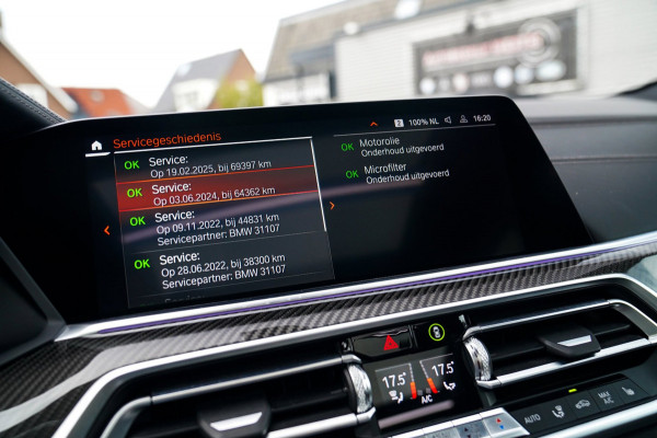 BMW X6 XDrive40i High Executive | Panorama | 360cam | Carbon | Adaptieve cruise control | Kristallen pook | 22 inch | Dealer onder