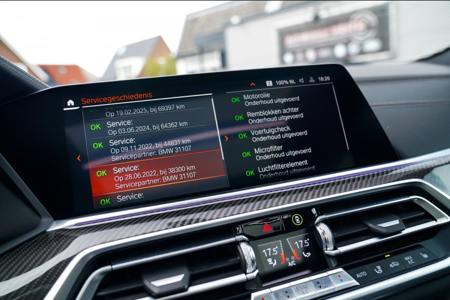 BMW X6 XDrive40i High Executive | Panorama | 360cam | Carbon | Adaptieve cruise control | Kristallen pook | 22 inch | Dealer onder