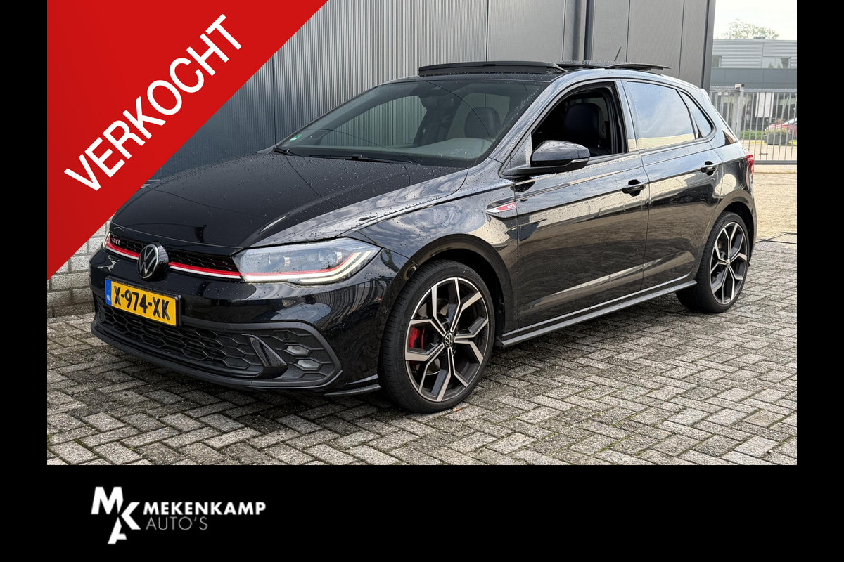 Volkswagen Polo 2.0 TSI GTI 18"/Panoramadak/Dodehoek/Stoelverwarming/Digital Cockpit Pro/Adaptieve cruise/IQ Light/Keyless/PDC v+a/Apple Carplay & Android Auto