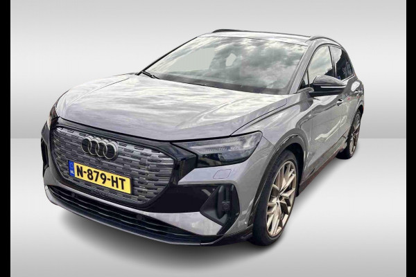 Audi Q4 e-tron 50 quattro Launch edition S Competition 77 kWh / 360Camera / Head-up / Leder / Matrix LED / Warmtepomp / 21'' / CarPlay / Keyless / Sonos / Stoelverwarming / Dodehoek / DAB / ACC