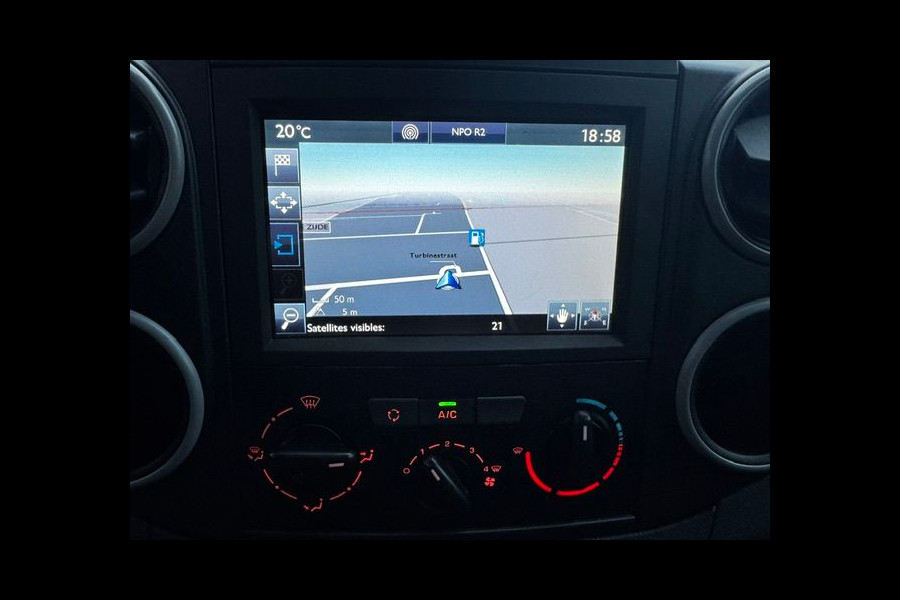 Peugeot Partner 1.6 BlueHDi 100pk Premium Pack Euro6 155.000km Airco,Navigatie,Schuifdeur
