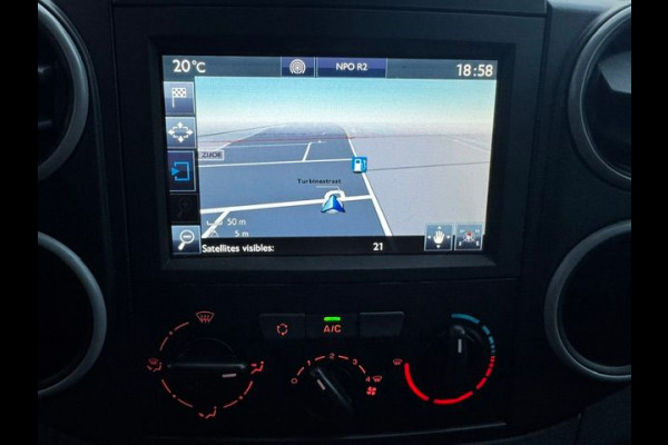 Peugeot Partner 1.6 BlueHDi 100pk Premium Pack Euro6 155.000km Airco,Navigatie,Schuifdeur