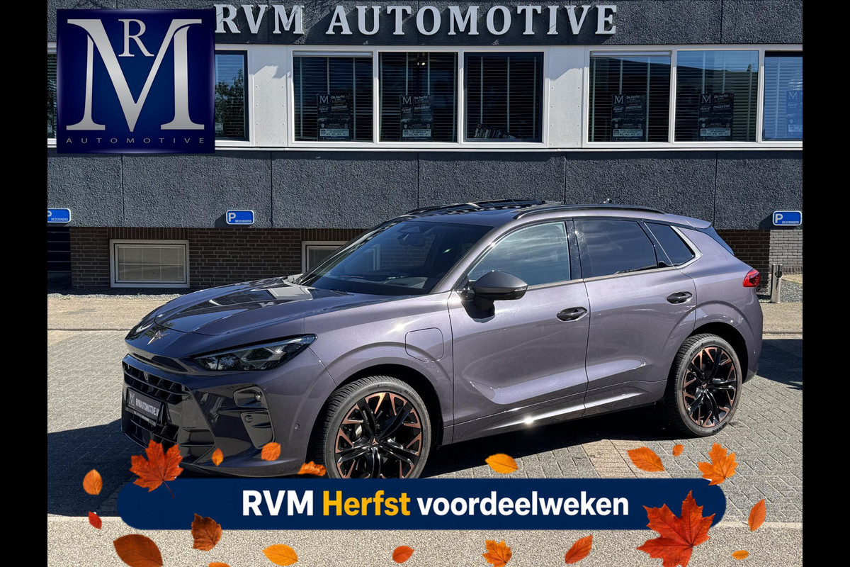 CUPRA Terramar 1.5 e-HYBRID 200kW VZ DSG VAN: € 48.900,- VOOR: 45.877,- UW HERFSTVOORDEEL: 3.023,- 272 PK! | PLUG-IN-HYBRIDE | KEY LESS ENTRY | PANORAMADAK | 360° CAMERA | EL. STOELEN MET GEHEUGEN| RIJKLAARPRIJS INCL. 12 MND BOVAG GARANTIE