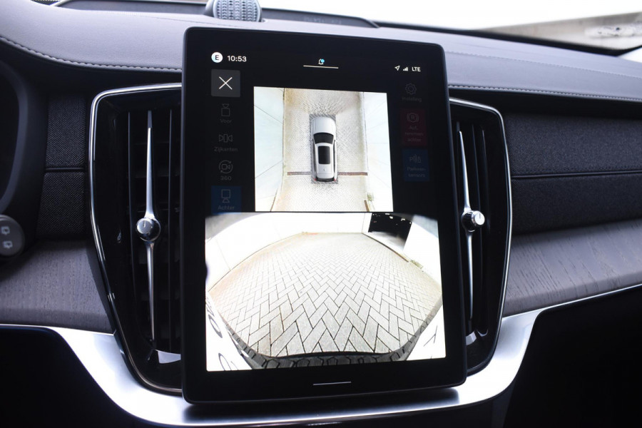 Volvo XC90 T8 455PK Plug-in hybrid AWD Ultra Dark / Bowers & Wilkins / Luchtvering / Head-Up Display / 360 Camera / Massagestoelen / Elektrisch bedienbare stoelen met geheugen / Stoelventilatie / Nappaleder / Elektrisch uitklapbare trekhaak