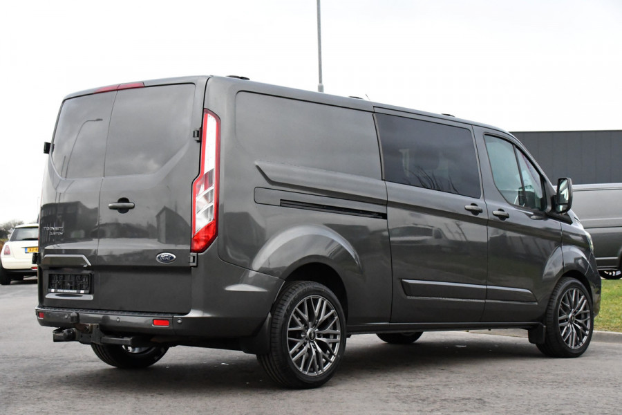 Ford Transit Custom 300 2.0 TDCI L2H1 DC Raptor Edition Limited Camera, Cruise, Carplay, 130pk, Automaat, Sensoren, Multimedia, 2 x Schuifdeur, UNIEK!