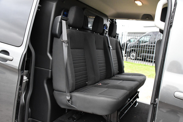 Ford Transit Custom 300 2.0 TDCI L2H1 DC Raptor Edition Limited Camera, Cruise, Carplay, 130pk, Automaat, Sensoren, Multimedia, 2 x Schuifdeur, UNIEK!