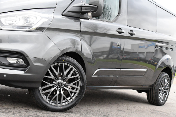 Ford Transit Custom 300 2.0 TDCI L2H1 DC Raptor Edition Limited Camera, Cruise, Carplay, 130pk, Automaat, Sensoren, Multimedia, 2 x Schuifdeur, UNIEK!